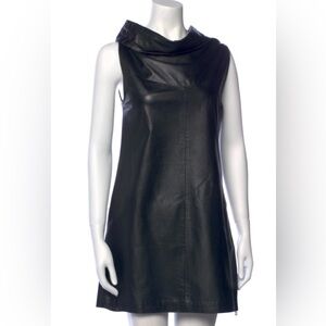 Sarah Pacini leather dress NWOT
